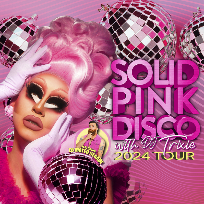 Solid Pink Disco With Dj Trixie